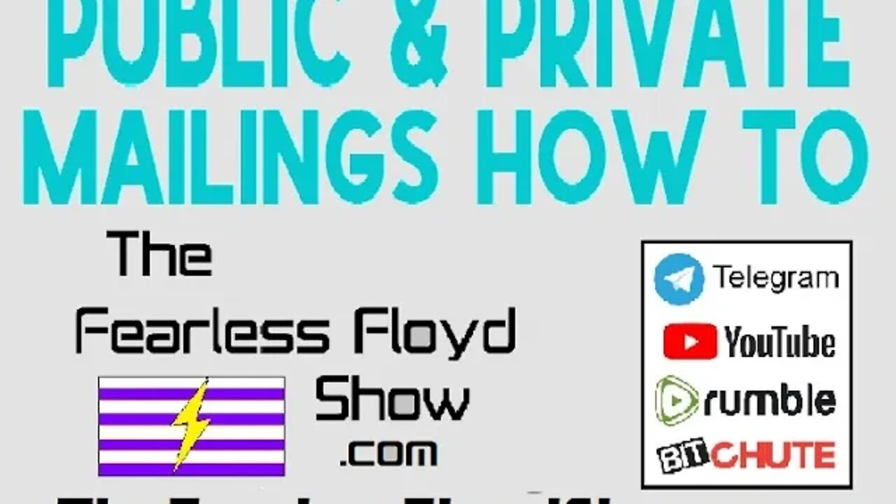 Private V. Public Mailings How To