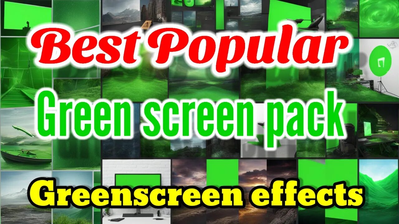 Best Free Popular green screen pack | Green screen Effects