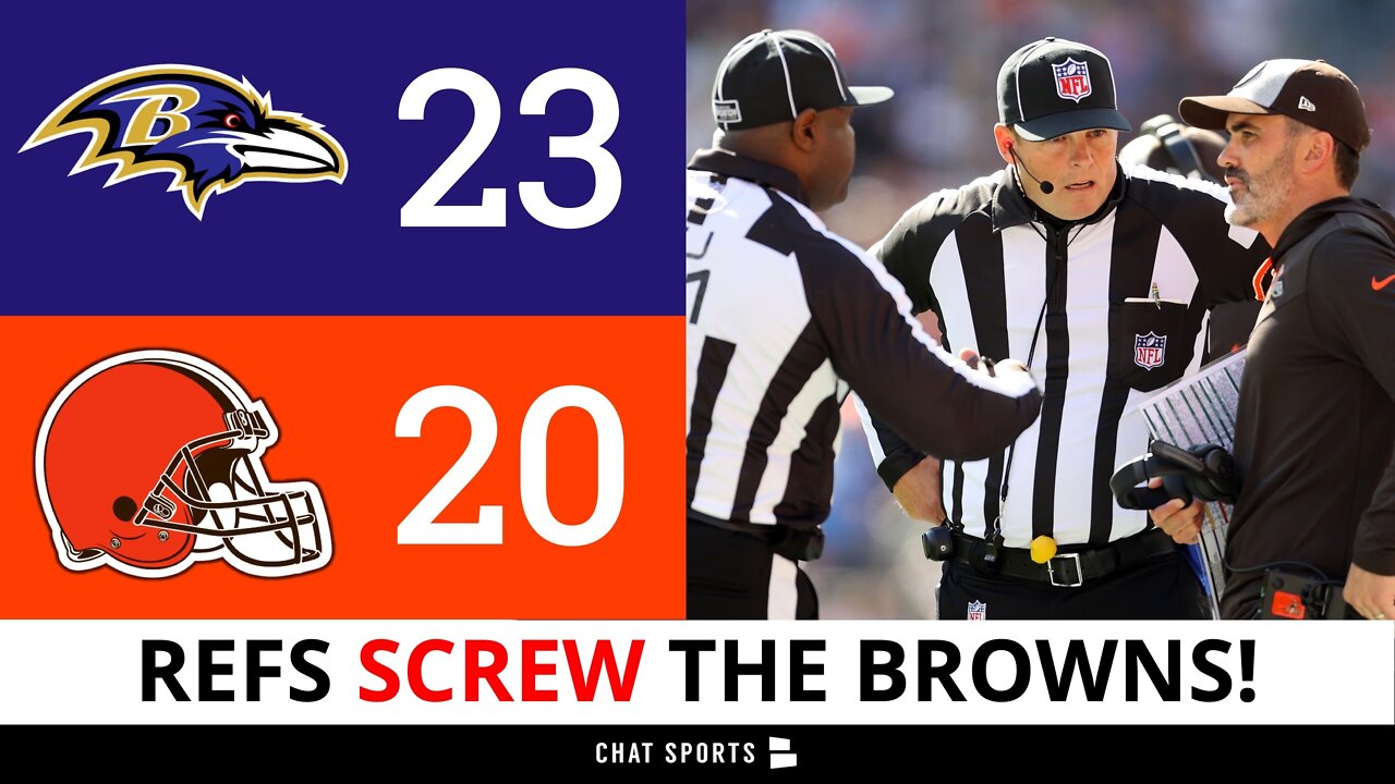 Refs SCREW The Browns In Loss To Ravens