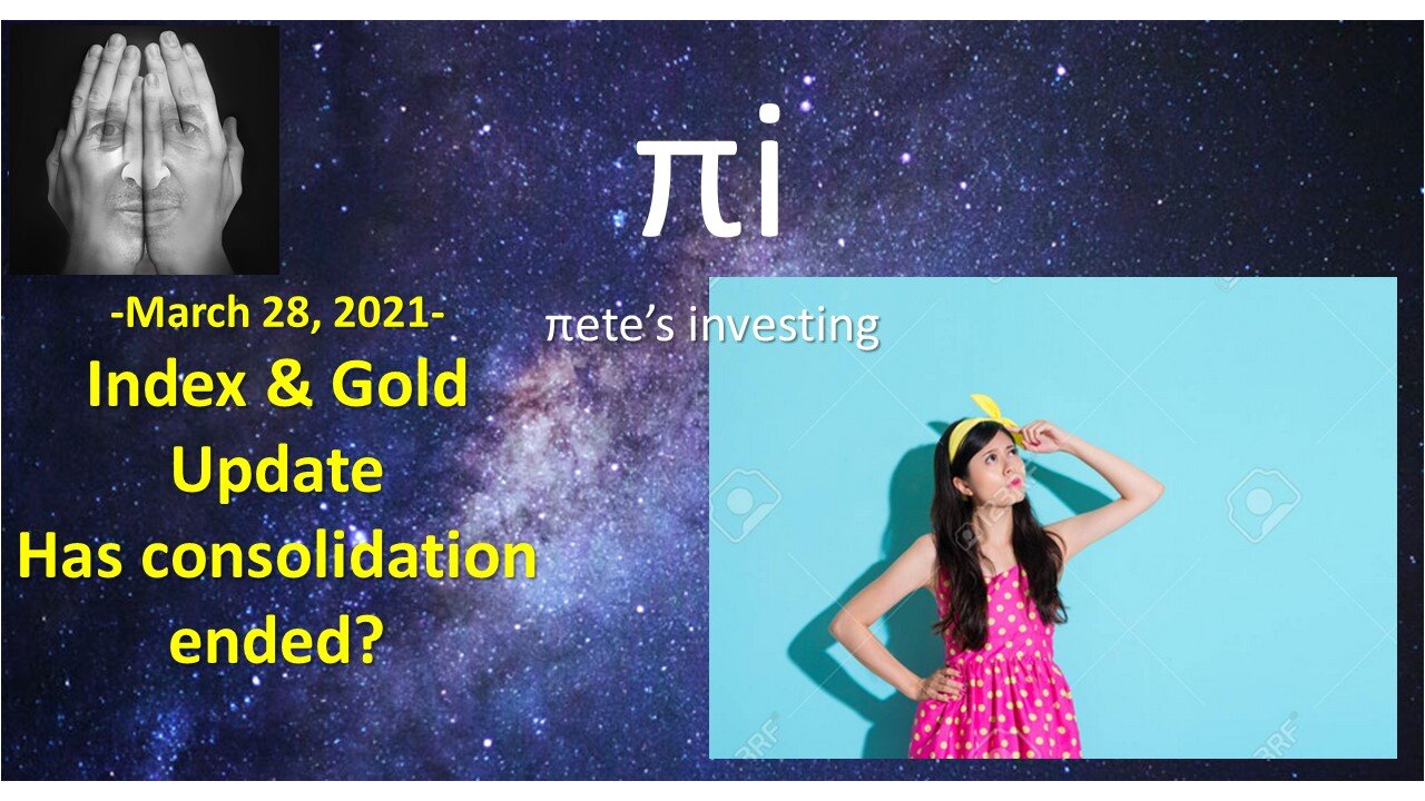 Index and Gold update Mar 28 2021 Has consolidation ended?