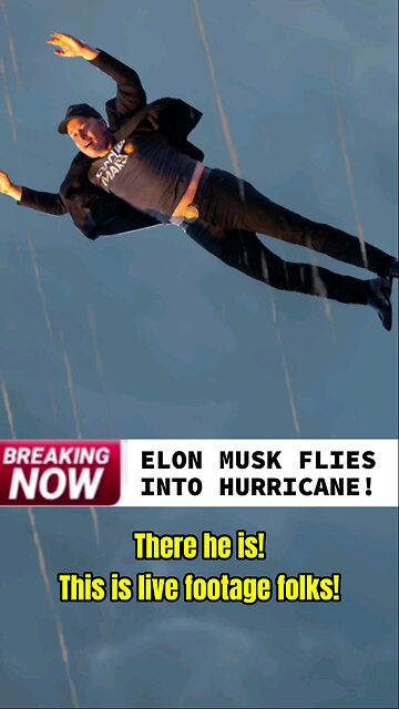 Elon Musk flies into Hurricane Milton?