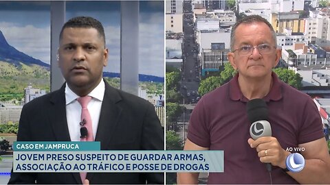 Caso em Jampruca: Jovem Preso Suspeito de Guardar Armas, Associação ao Tráfico e Posse de Drogas.