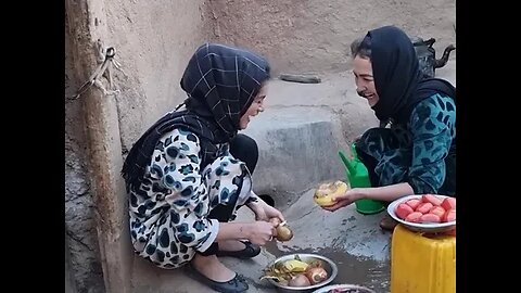 Morning to evening with a family that lives in the most remote village of Afghan - Village Life