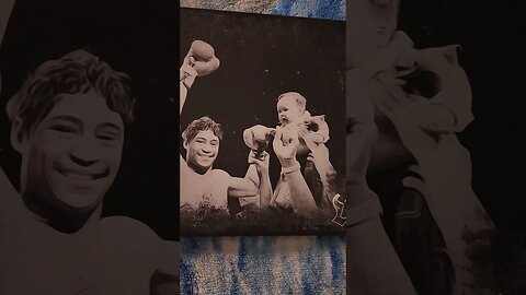 Me and my father after he became champ