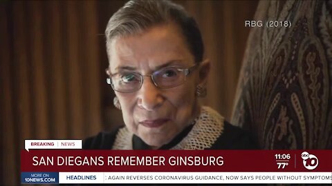 San Diegans remember Ginsburg