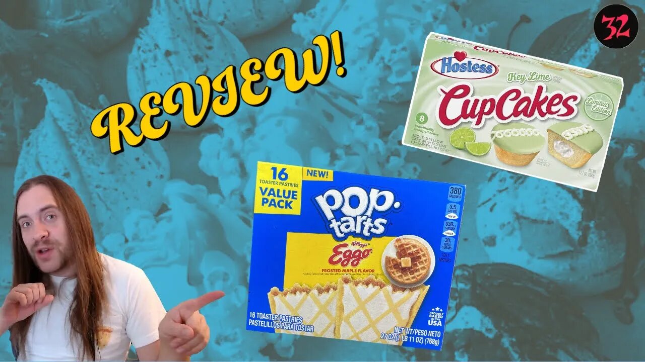 Hostess Key Lime Cupcake/Pop Tart Eggo Waffle double snack attack review!