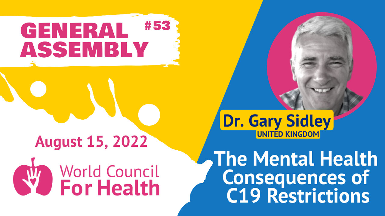 Mental Health Consequences of C19 Restrictions with Dr. Gary Sidley