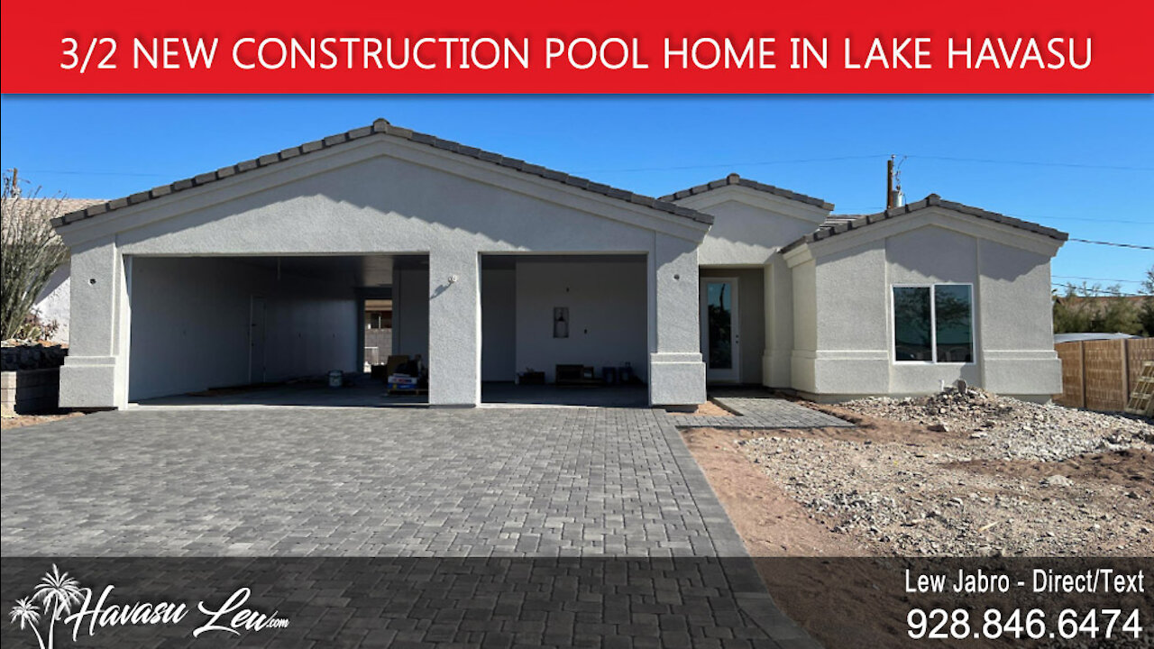 Lake Havasu New Construction Pool Home 2718 Tradewind Dr