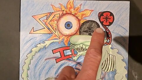 ARTWORK I made as a young boy when the movie ALIENS came out