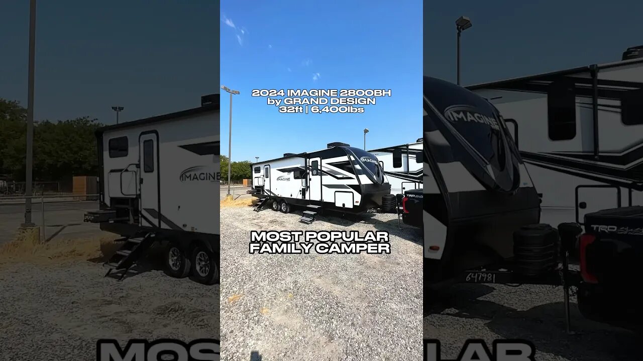 Most popular family travel trailer RV | 2024 Grand Design Imagine 2800BH #rv