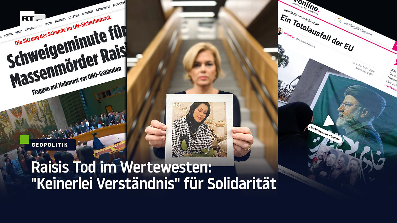 Raisis Tod im Wertewesten: "Keinerlei Verständnis" für Solidarität