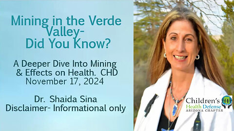 Health Effects of Mining with Dr. Shaida Sina