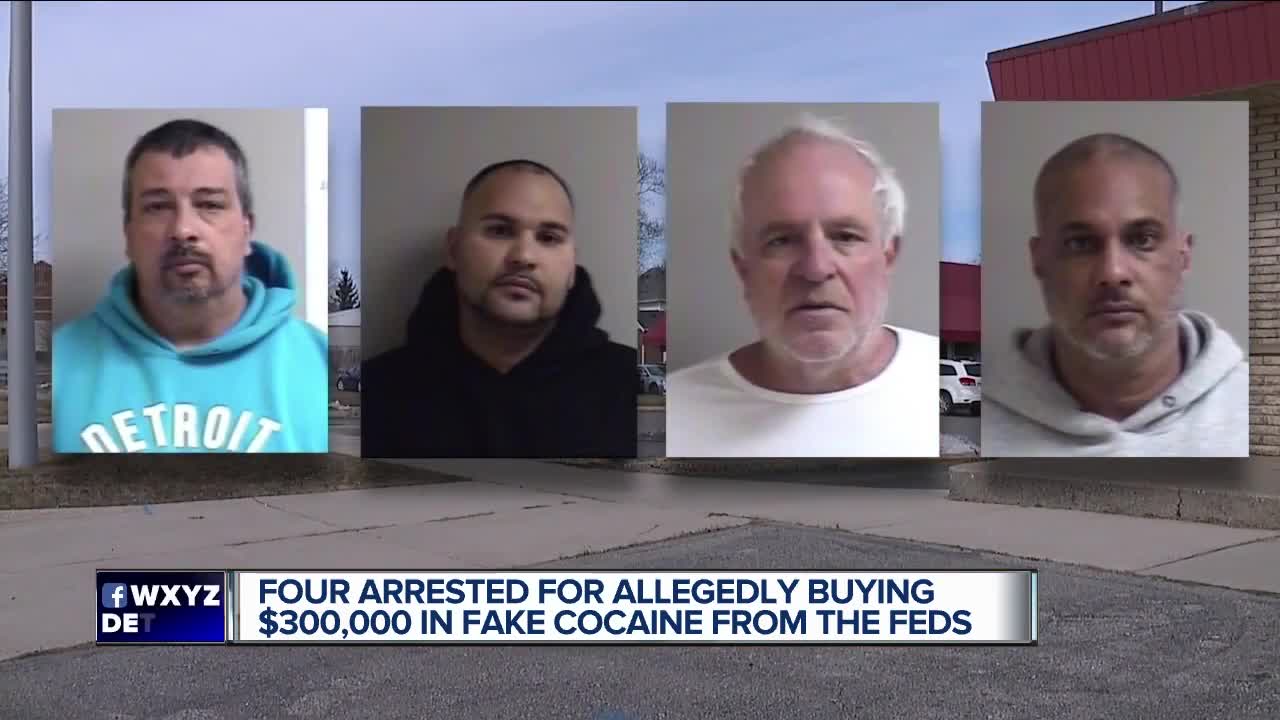 4 men allegedly bought 'fake cocaine' from undercover agent