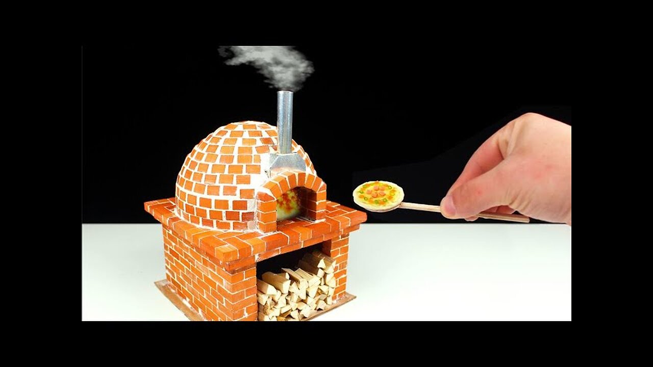 How to make a Miniature PIZZA OVEN from Mini Bricks