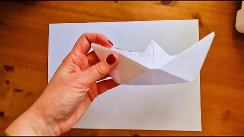 How to make a paper boat.