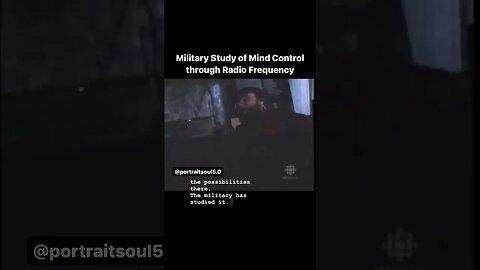Military study of mind control through radio frequency.