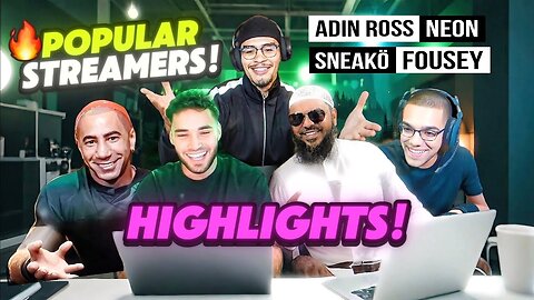 🤯🔥TOP HIGHLIGHTS of Shaykh Uthman Giving Dawah with Adin Ross, Neon, Fousey & Sneakö!!