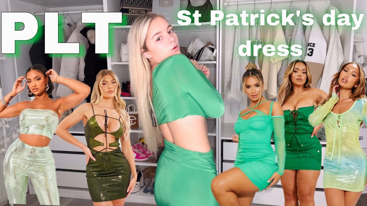 PLT St Patrick’s day dress haul | finding a dress! ☘️ 🍀