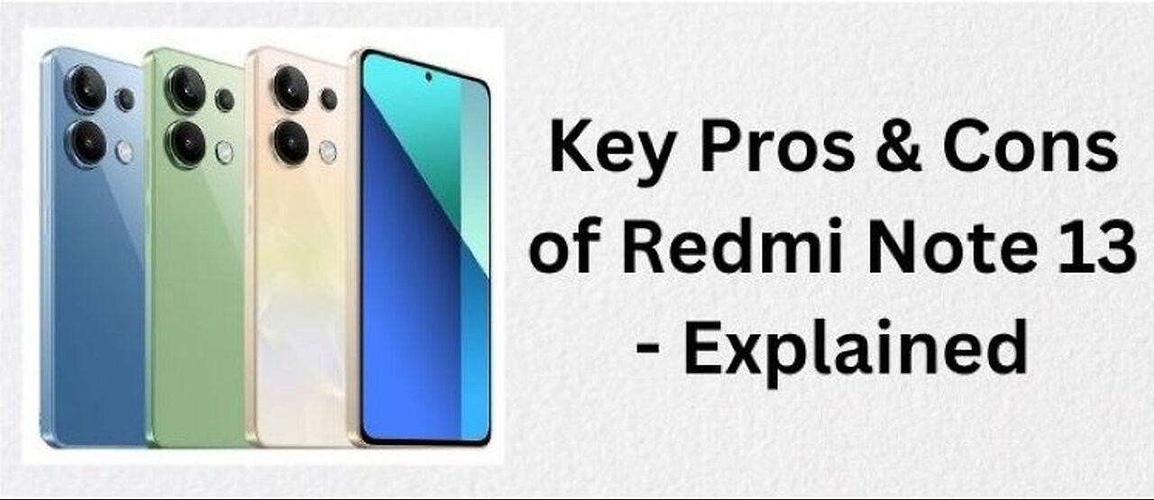 Key Pros and Cons - Redmi Note 13 | Minecraft Gameplay