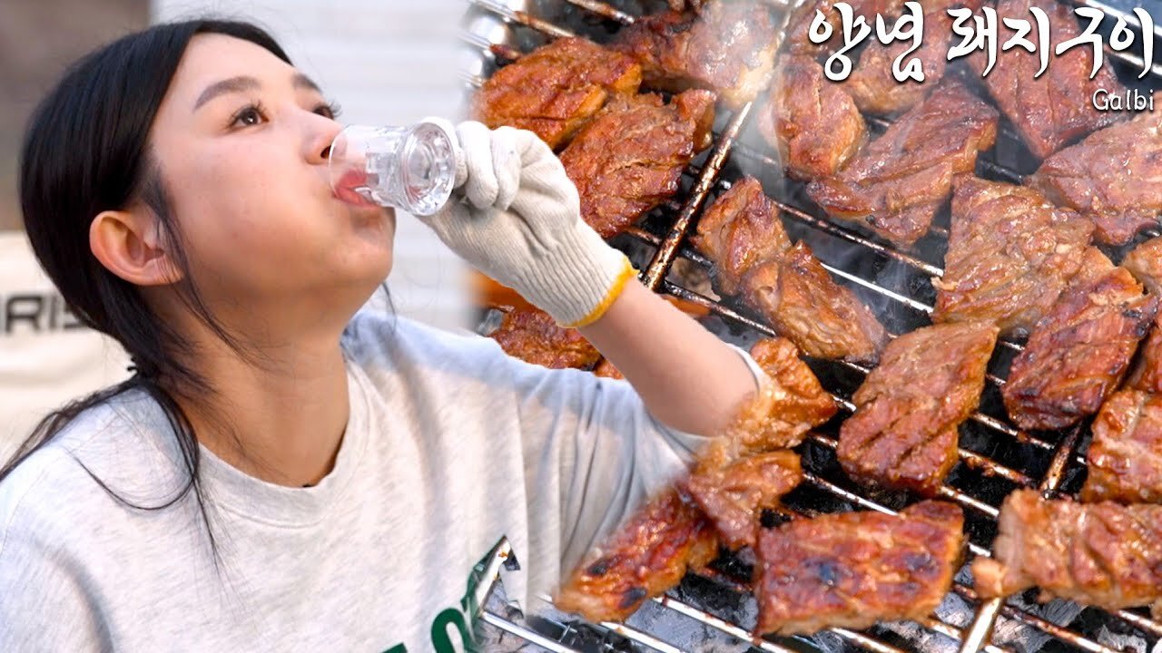 Korean BBQ & Soju party in the yard! The romance of a country house...