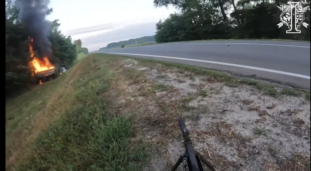 Combat footage from Kursk: SSO soldiers destroy a truck packed with Russians