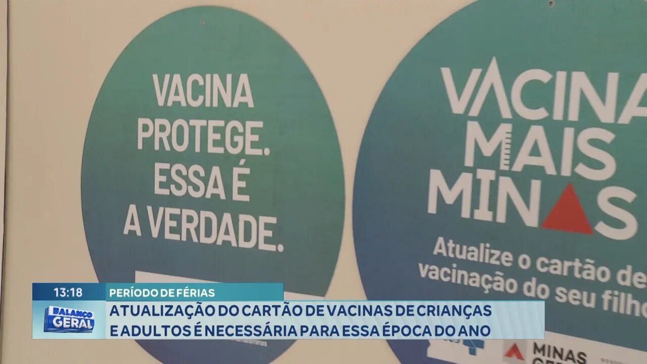 Férias: Atualização do Cartão de Vacinas de Crianças e Adultos é Necessária para essa época do Ano.