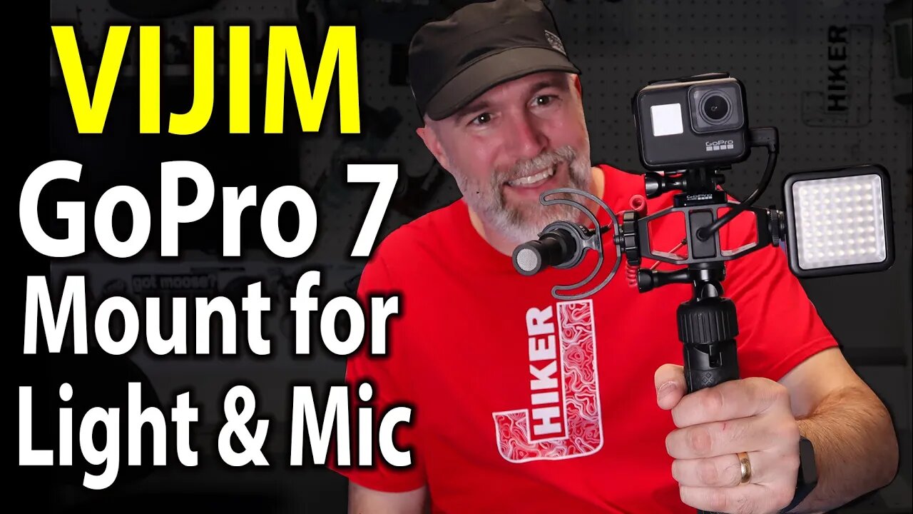 Best GoPro Mic Adaptor Mount (Holds mic and light)