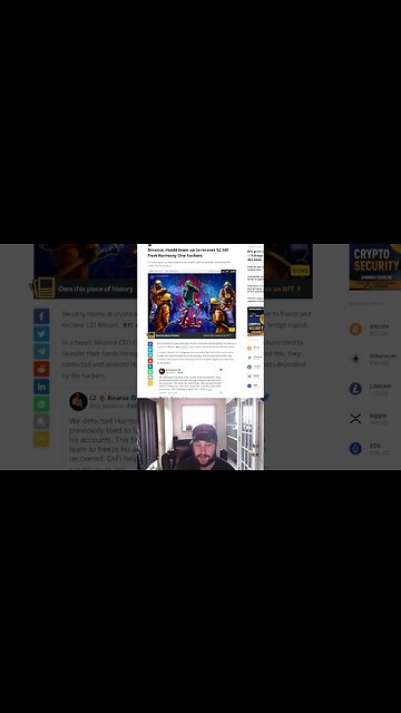 Binance Finds Harmony Hacker?! - Crypto News #shorts