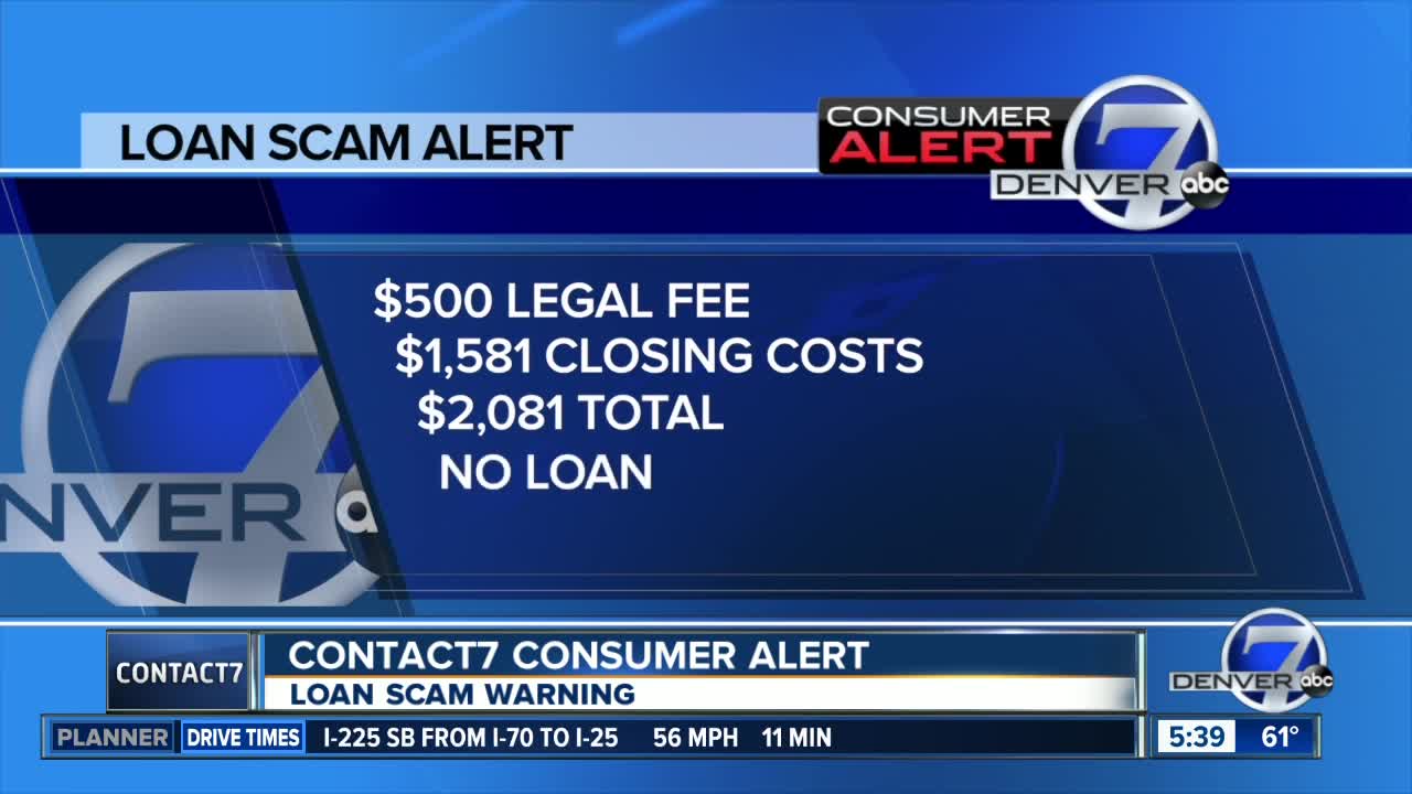 Contact 7 consumer alert: loan scam warning