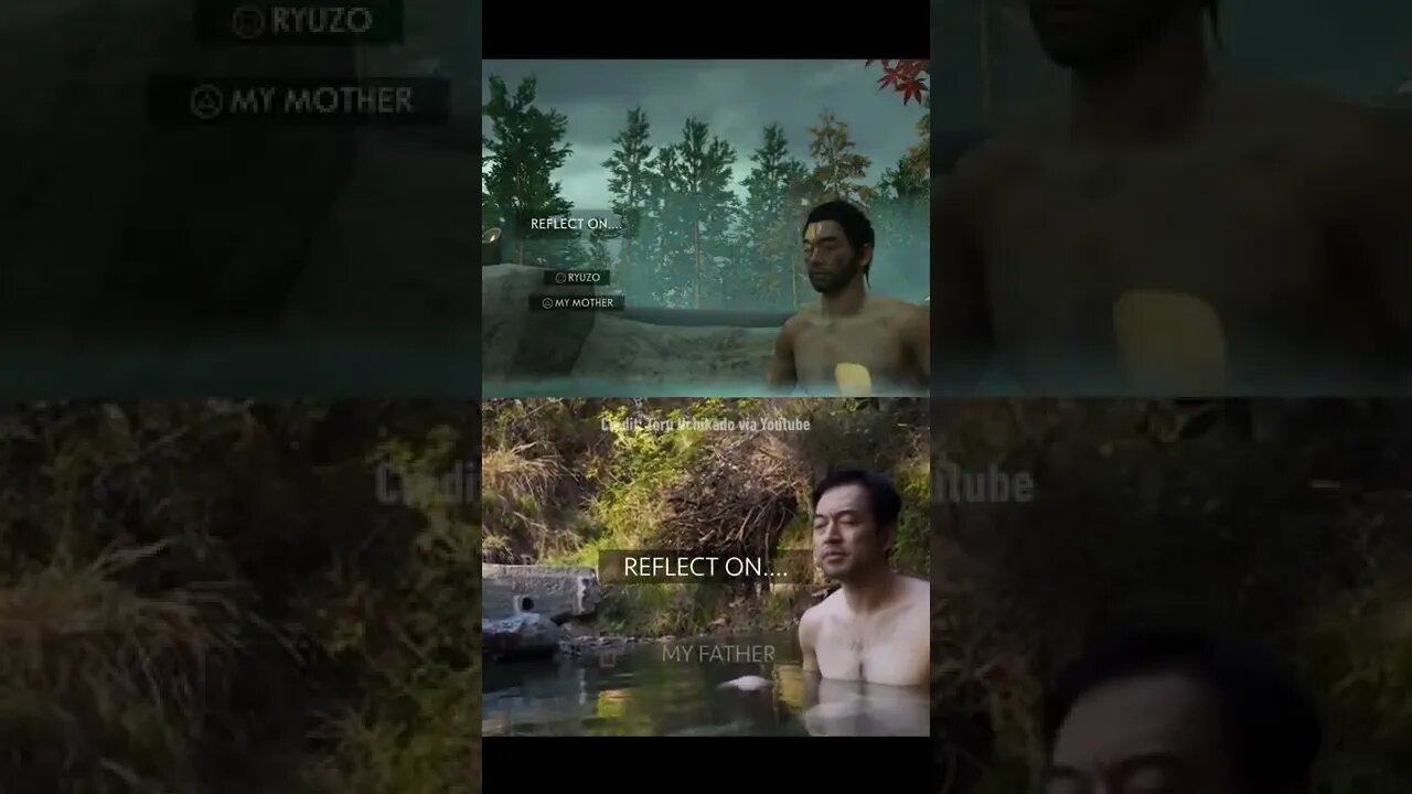 Ghost of Tsushima Hot Spring IRL @ghostoftsushima @jin @hotspring @shorts