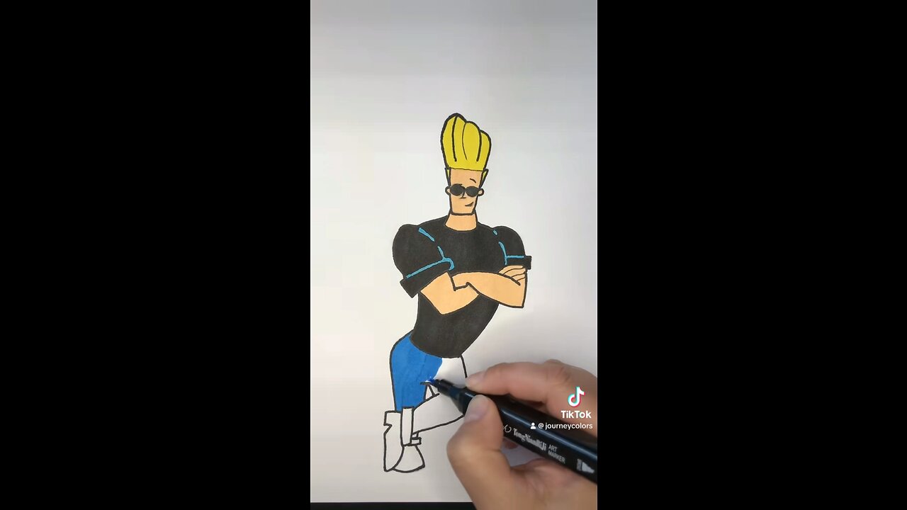 Drawing Johnny Bravo