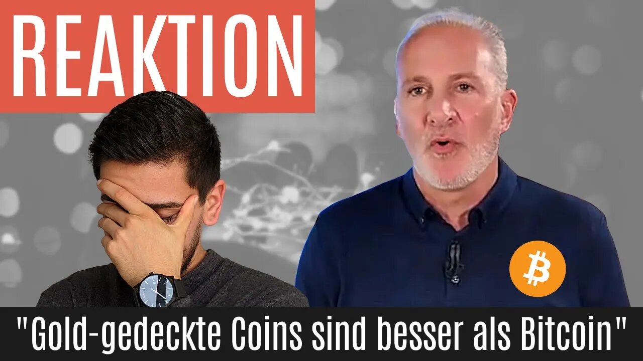 "Gold-gedeckte Coins sind besser als Bitcoin" - Reaktion auf @Peter Schiff 🤓