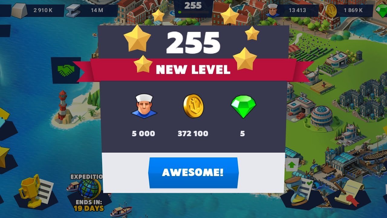 Seaport Level 254 gameplay