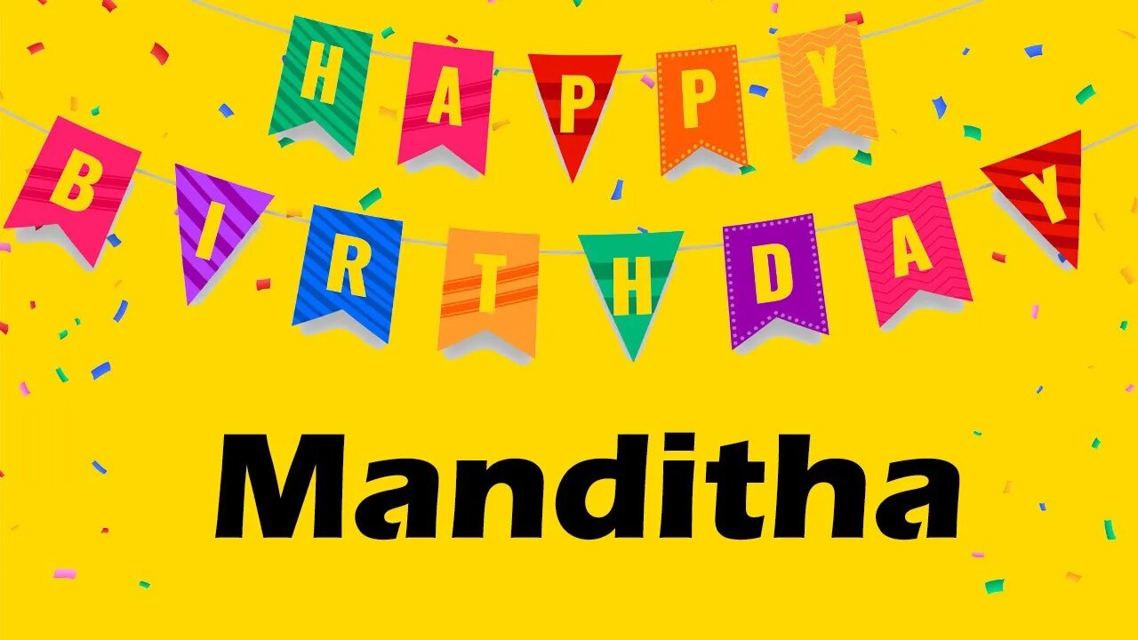 Happy Birthday to Manditha - Birthday Wish From Birthday Bash