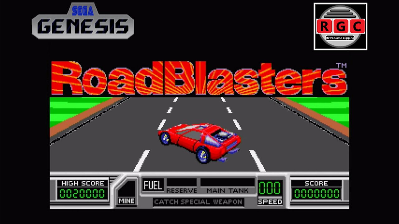 A Quick Test Drive of 'RoadBlasters' for Sega Genesis - Retro Game Clipping