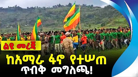 ከአማራ ፋኖ የተሠጠ ጥብቅ መግለጫ! | አማራ ፋኖ | ethiopia | addis ababa | amhara | oromo