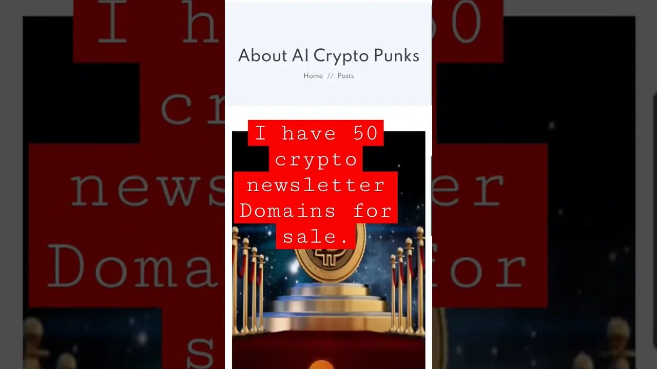 50 Crypto Domains - Email Newsletters?