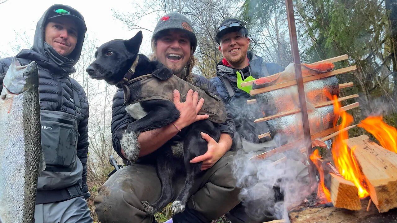 SKETCHY Log Crossing In Search Of The BEST FISHING & Fire Roasted Riverside Catch & Cook!