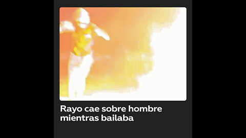 Rayo impacta en un hombre mientras bailaba en un muelle