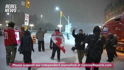 OTTAWA CHANTING FREEDOM WHILE HOLDING THE LINE