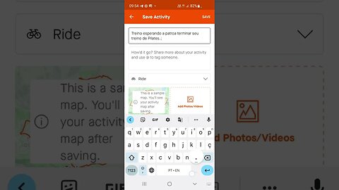 Strava titulo da atividade pode ter até 255 caracteres