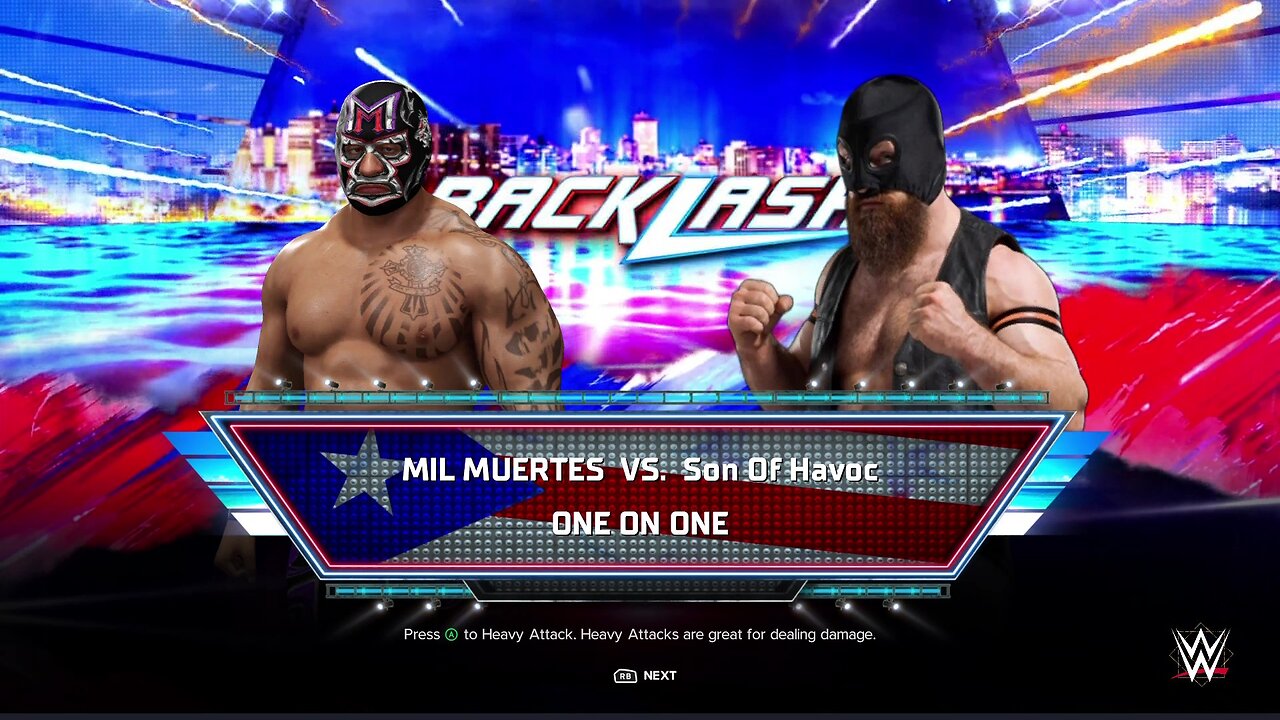 WWE 2k24 Mil Muertes vs Son of Havoc