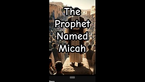 The prophet named Micah.