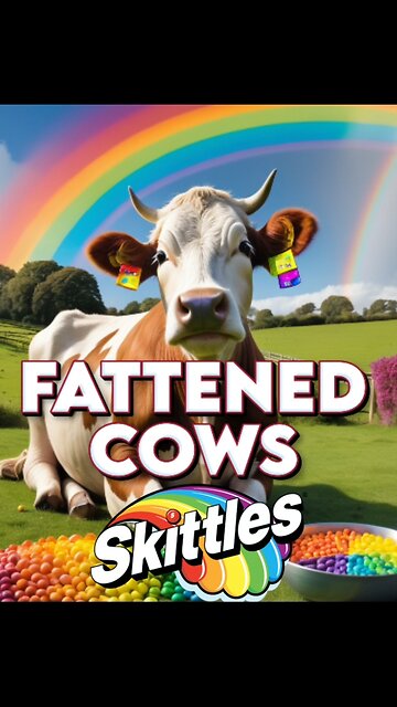 COWS FATTENED-UP WITH SKITTLES