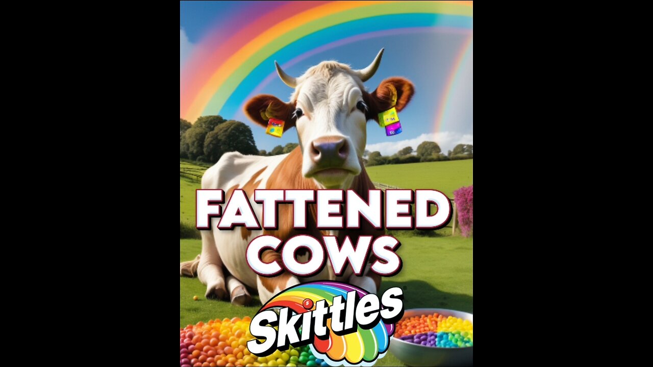 COWS FATTENED-UP WITH SKITTLES