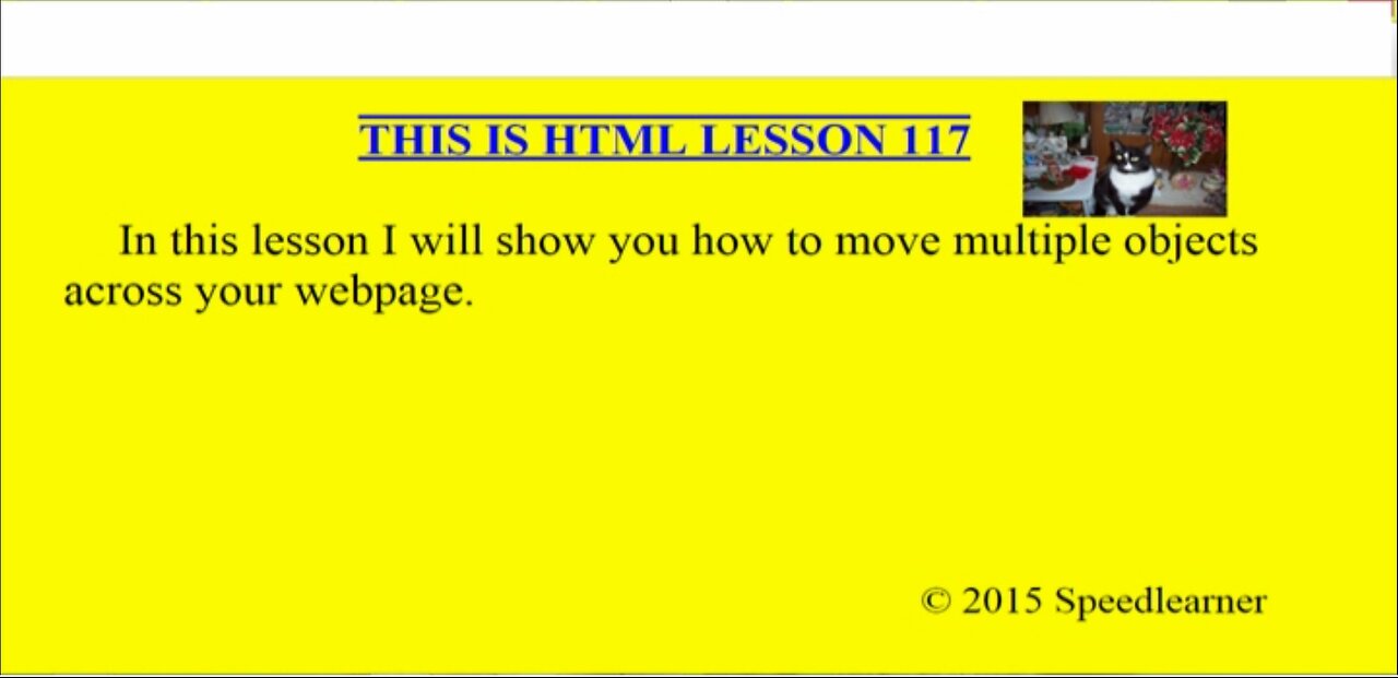 HTML Lesson 117
