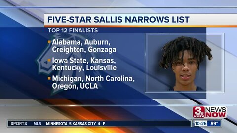 5-Star Recruit Sallis Narrows Down List