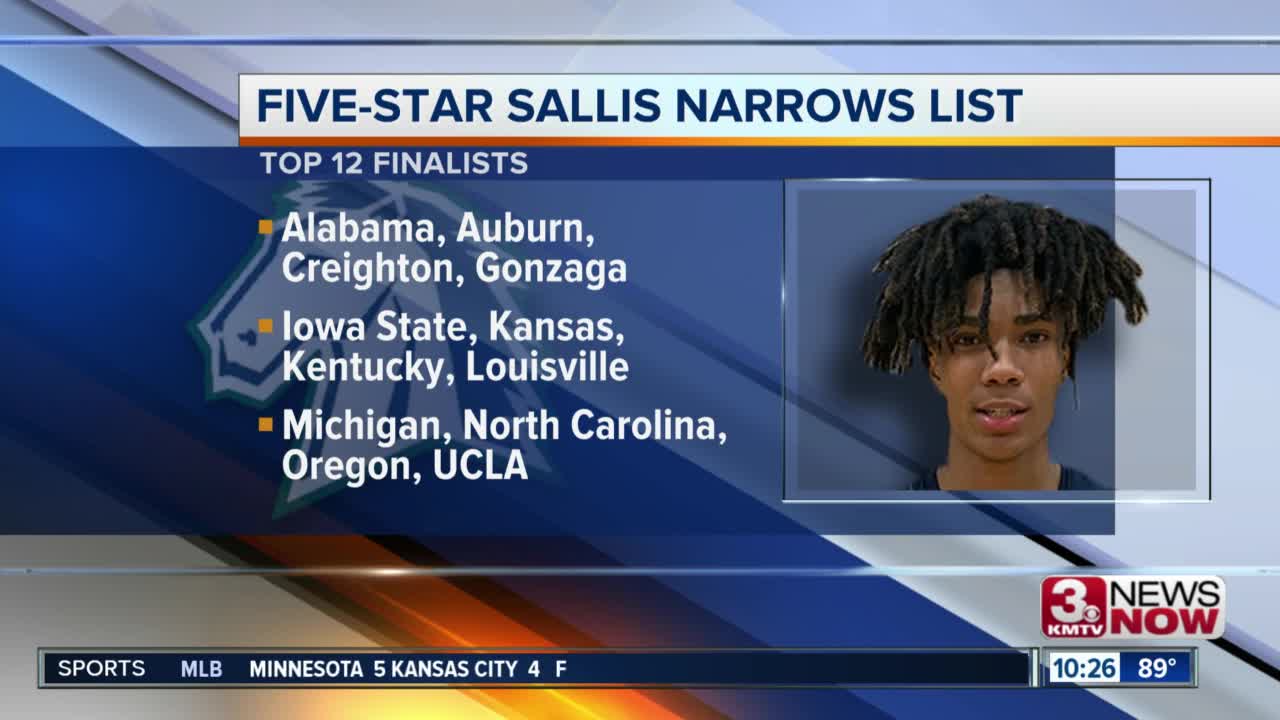 5-Star Recruit Sallis Narrows Down List