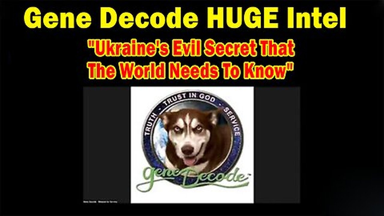 Gene Decode HUGE Intel - Gene Decode Important Update - 10/3/24..