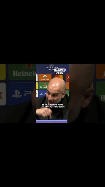 'I'm a FAILURE because Julia Roberts went to watch Man United!' | Pep Guardiola